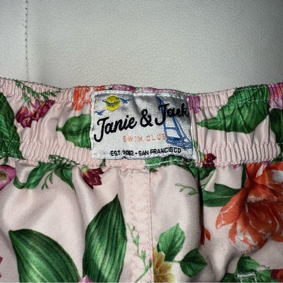 Janie and Jack Floral Dahlia Swim Trunks – Size 6 - Picture 7 of 10